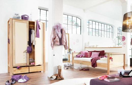 Kinderbett Matti in weis-buche