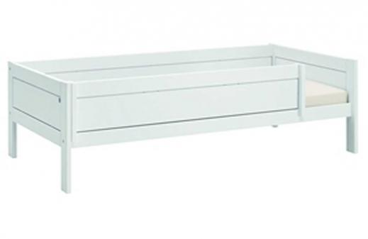Basisbett mit Absturzsicherung weiss