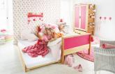 Haba Matti Kinderbett mit Gästebettauszug in pink