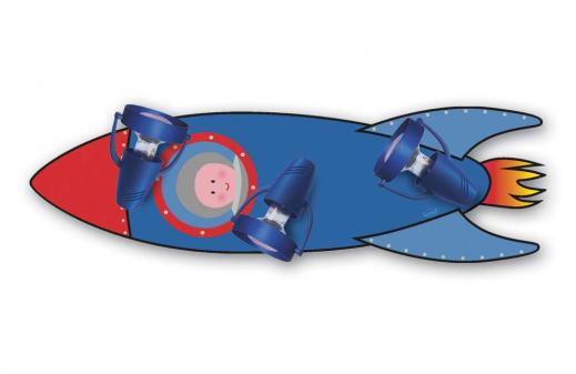 Kinderlampe Rakete