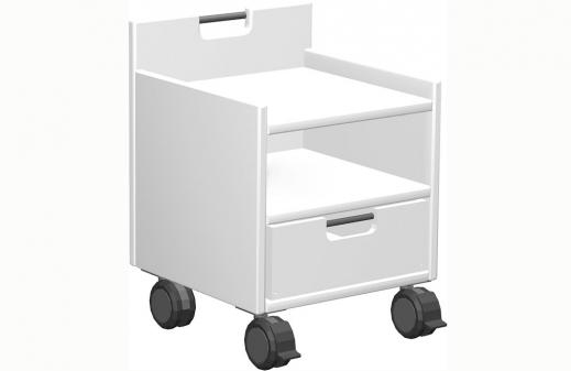 Haba Matti Rollcontainer / Nachttisch weiss