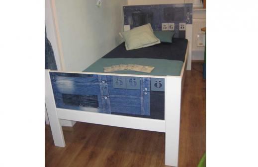 Kiderbett Denim Blue